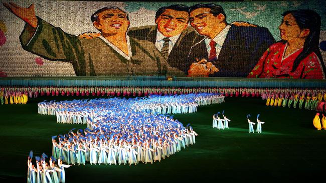 The North Korean Arirang Mass Games is the largest choreographed gymnastics display in the world with over 100,000 dancers taking part in the performance.