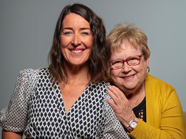 Murdered woman Rachelle Childs’ sister Kristy and mother Anne. Picture: Adam Yip