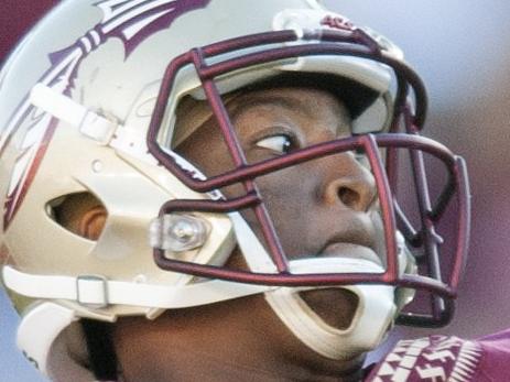 TALLAHASSEE, FL - OCTOBER 4: Quarterback Jameis Winston #5 of the Florida State Seminoles makes a pass during the second half at Doak Campbell Stadium on October 4, 2014 in Tallahassee, Florida. The Seminoles took the Deamon Deacons 43-3. Jeff Gammons/Getty Images/AFP == FOR NEWSPAPERS, INTERNET, TELCOS & TELEVISION USE ONLY ==
