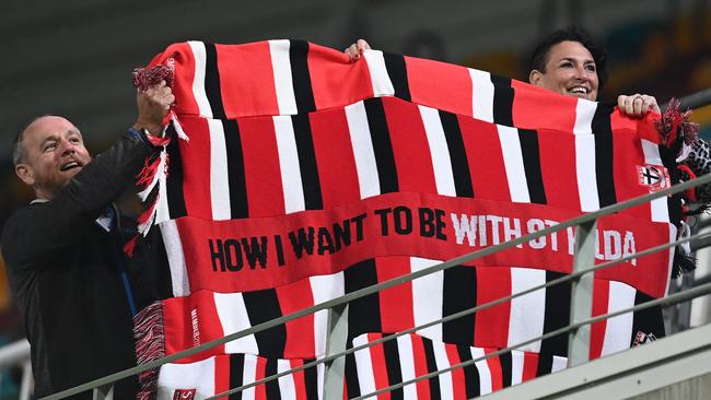 St Kilda fans made plenty of noise during their win over GWS Giants.