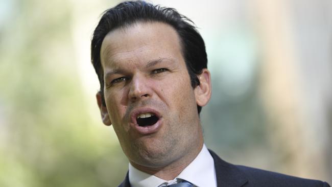 Matt Canavan speaks to the media in Canberra. Photo: AAP