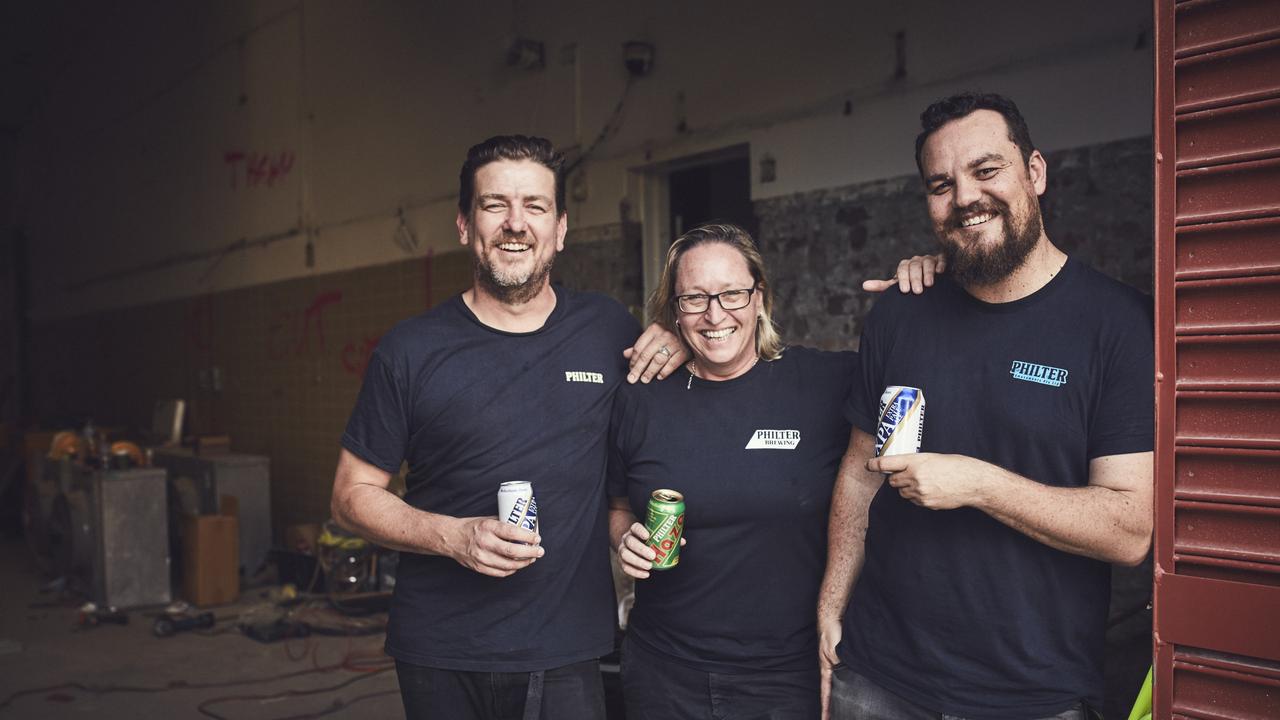 The excise tax on alcohol is set to increase every six months, which Philter Brewing’s Stef Constantoulas (right) says will result in a continual rise in prices.