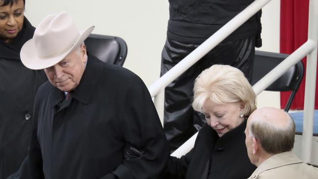 Former Republican vice-president Dick Cheney and his wife Lynne. Picture: AP