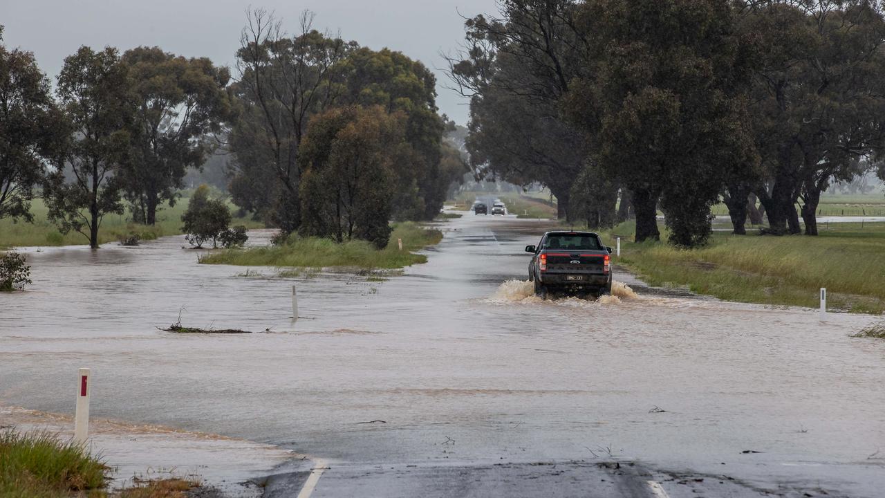 A 4WD travels along Rochester-Heathcote road. Picture: Jason Edwards