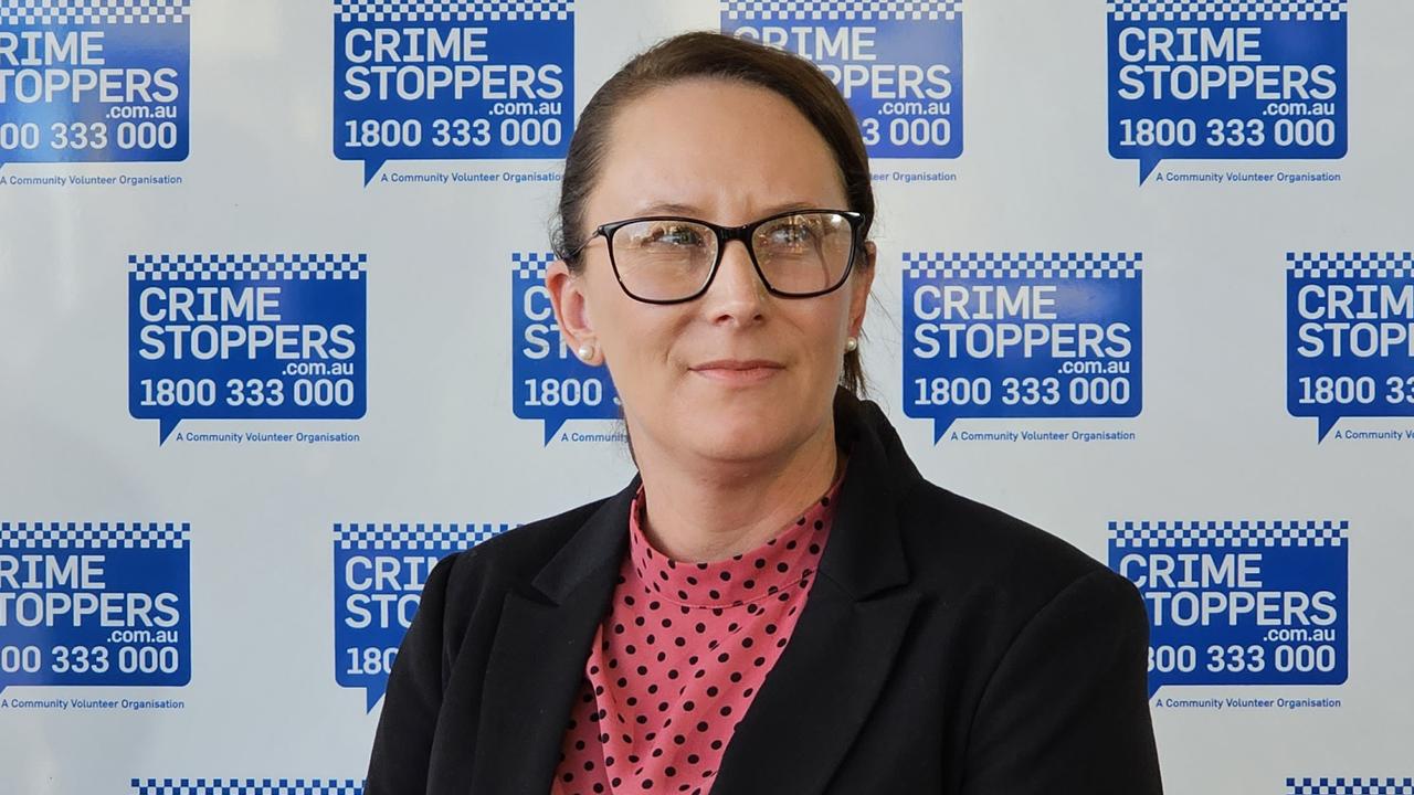 QPS Darling Downs Detective Acting Inspector Paula Smithard addresses media over an incident outside the Stock Hotel in Harristown, where a 26-year-old man suffered burns in an attack.