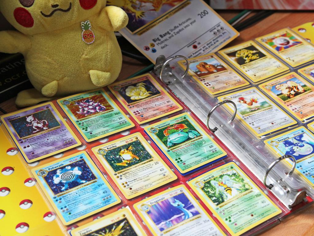 Pokemon cards are now often worth thousands of dollars. Picture: William Lailey