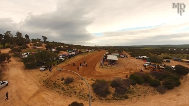 Moto-cross, races at Ponde property