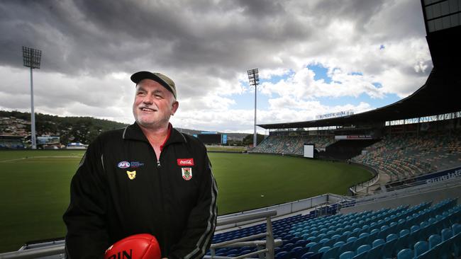 Lance Spaulding was one of Tasmanian football’s most highly respected coaches. Picture: RICHARD JUPE