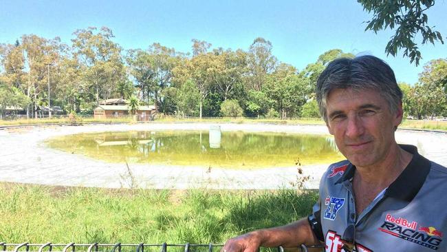 Lismore councillor Greg Bennett has kicked off a campaign to see the Lismore Lake Pool refurbished and reopened. Picture: Hamish Broome