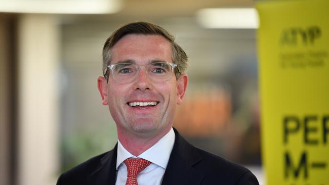 NSW Treasurer Dominic Perrottet has laughed off the dispute between two of his government’s senior ministers. Picture: AAP Image/Joel Carrett