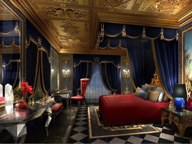 Feel like a true Sleeping Beauty in this bedroom. Picture: Louis XIII Holdings Limited