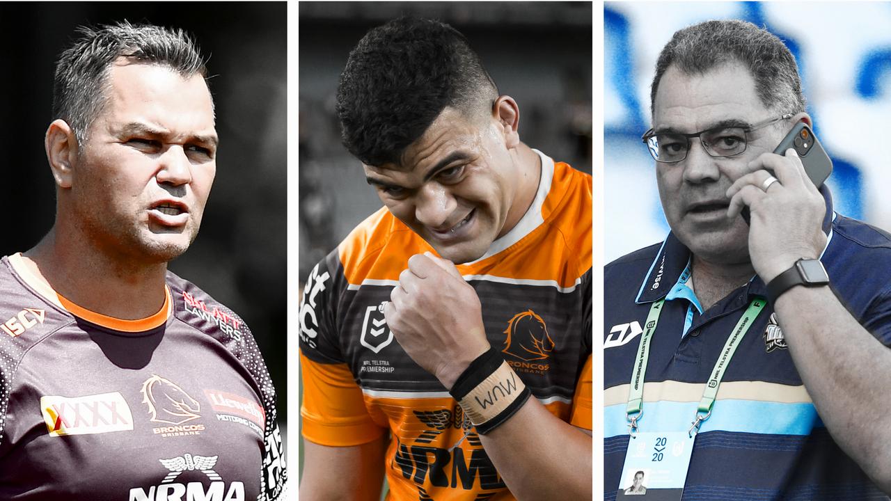 Anthony Seibold, David Fifita and Mal Meninga.