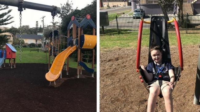 The recently-installed liberty swing at Shaun Brinklow Park in Copacabana has been stolen