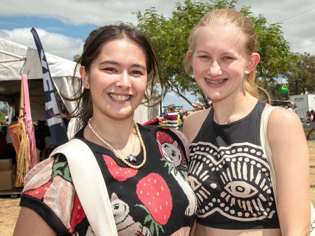 Megan Whitburn (left) and Taylor Rice at Meatstock - Music, Barbecue and Camping Festival at Toowoomba Showgrounds, Sunday, March 10th, 2024. Picture: Bev Lacey