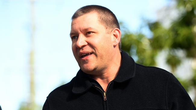 Thunder River Rapids ride operator Peter Nemeth arrives for the inquest into the Dreamworld disaster (AAP Image/Dan Peled)