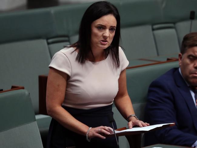 Emma Husar stood up after Question Time in the House of Representatives and defended her reputation yesterday. Picture: Gary Ramage