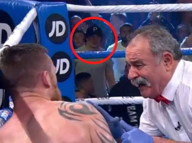 James Roberts spotted at the Tim Tszyu fight.