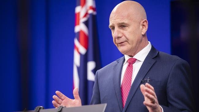 Premier Peter Gutwein says the easing of restrictions will “continue our journey to return to a normal life”. Picture: RICHARD JUPE