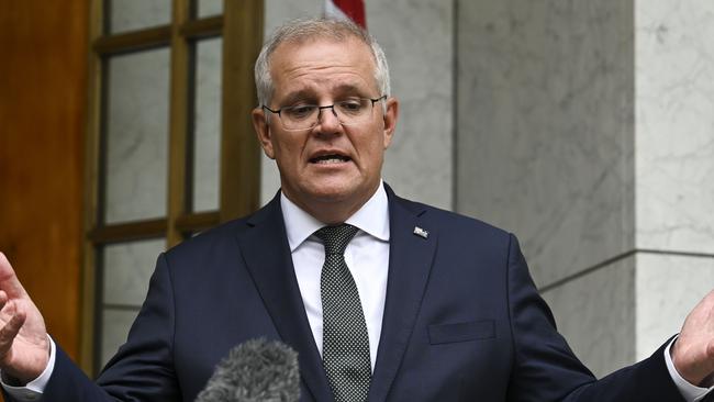 Prime Minister Scott Morrison said all leaders were committed to returning students to school. Picture: NCA NewsWire / Martin Ollman