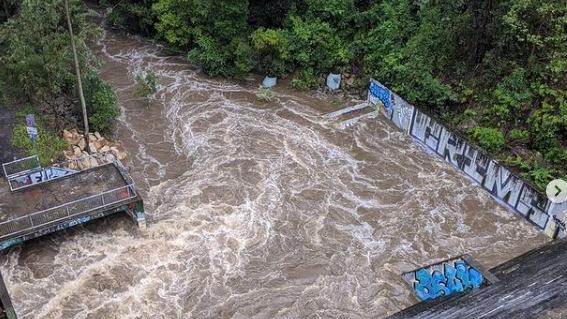 Northmead basin tops up. Picture: Instagram/@parraparents