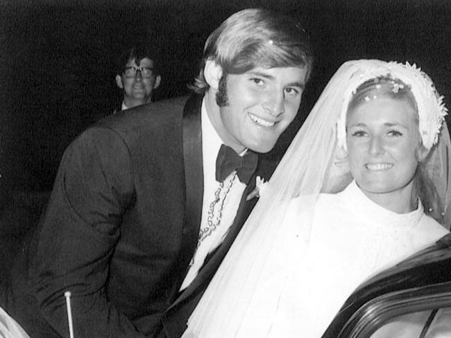 Chris and Lynette Dawson on their wedding day. Picture: Supplied