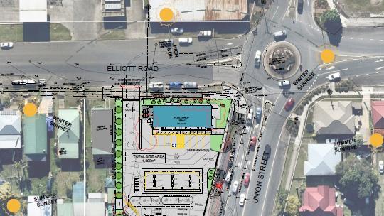 A development application has been lodged with Lismore City Council to knock down Skimmos in South Lismore to build a new service station.