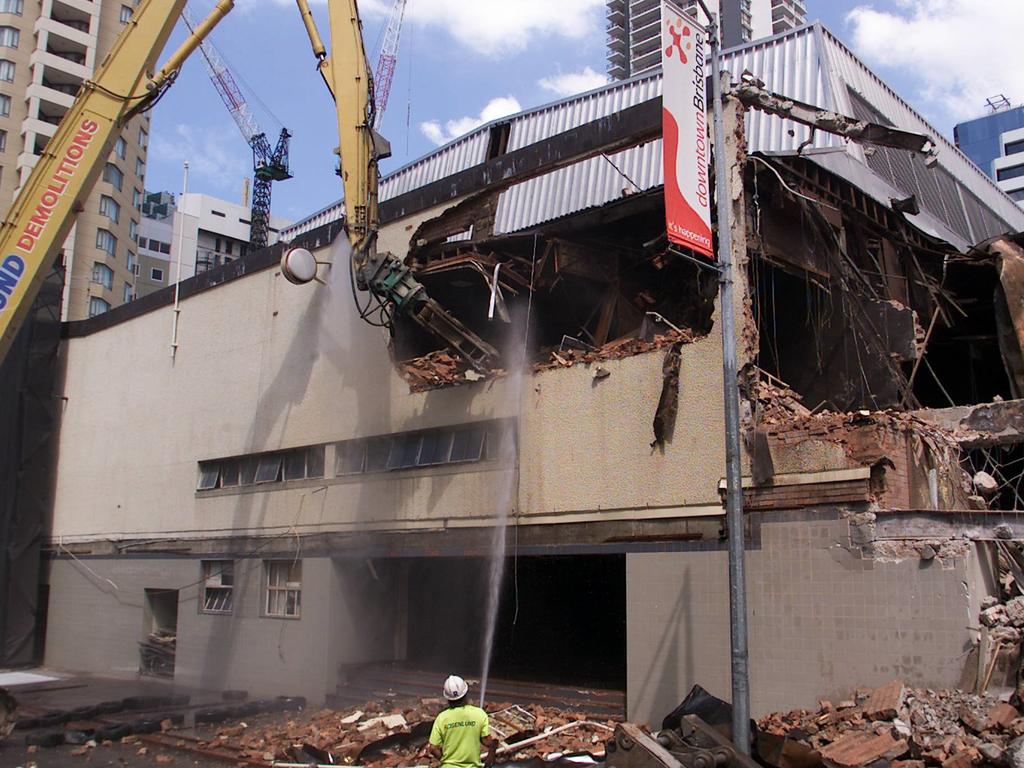 The walls came tumbling down on January 24, 2004. 