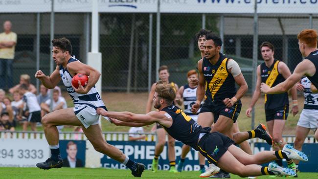 Nic Schwarz returns to the South Adelaide line-up to front Glenelg on Sunday. Picture: Brenton Edwards/AAP