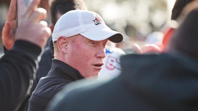 West Adelaide’s Gavin Colville is the only SANFL coach who is not full-time. Picture: Matt Loxton