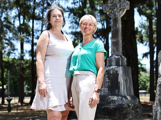 Tender Funerals is a volunteer run funeral service provider that helps people from all walks of life in their end of life journeys. Tender Funerals' Justine Schlicht and Jodi Brown want to ensure that funeral services are accessible and affordable to everyone. Picture: Brendan Radke