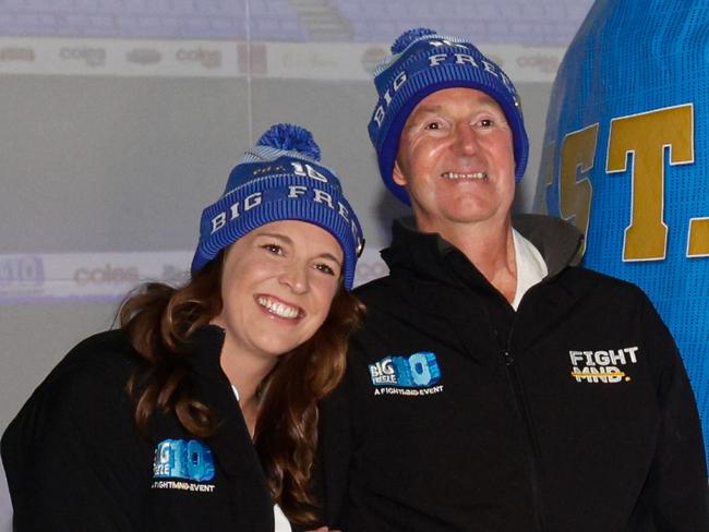 Bec and Neale Daniher. (Photo by Dylan Burns/AFL Photos via Getty Images)