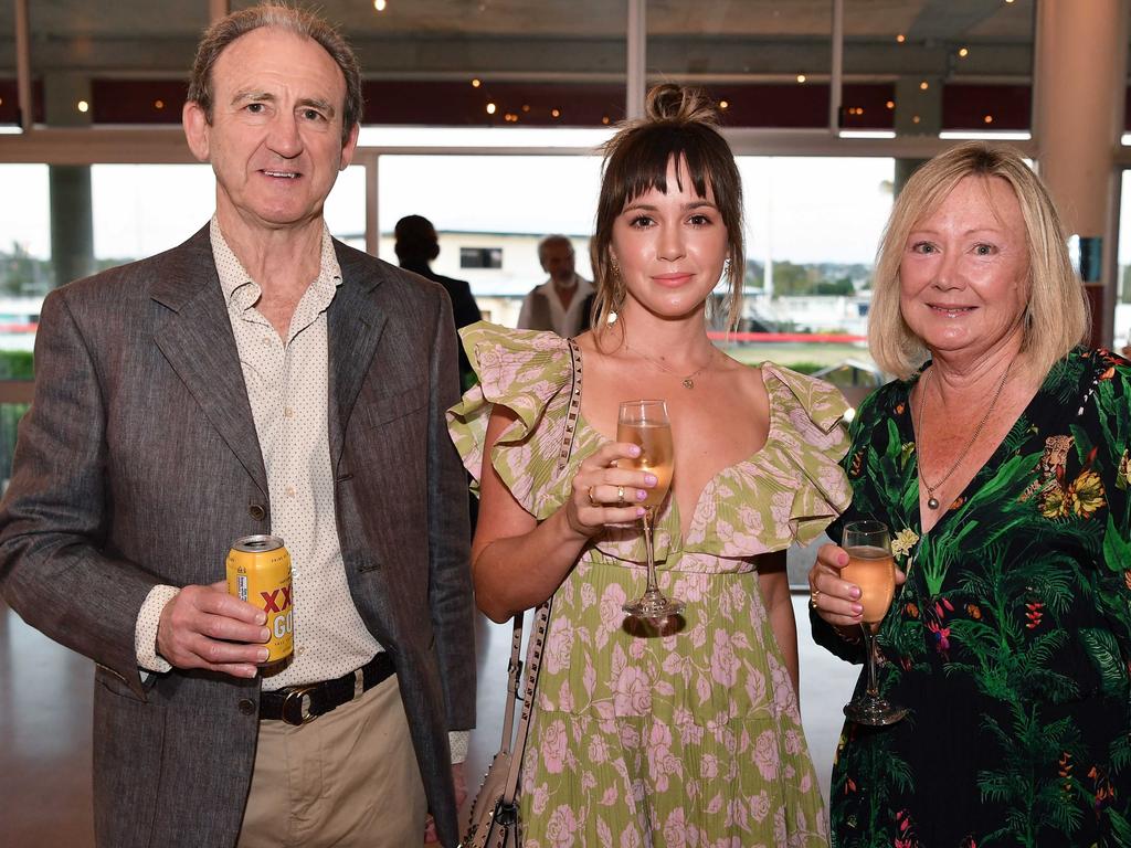 Chris, Erin and Julie Dore at the Gympie Chamber of Commerce Business Awards, where Petal Head cam runner-up in its category. Picture: Patrick Woods