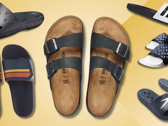 We've rounded up the best men's slides which will come in handy as the weather warms up. Picture: Supplied