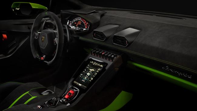 Inside the Lamborghini Huracán Tecnica.