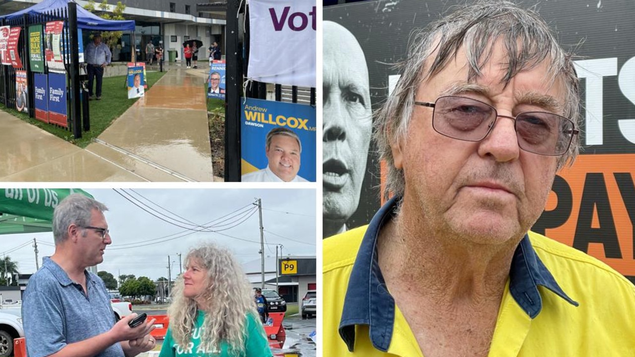 Rainy election day: Dawson goes to the ballot box