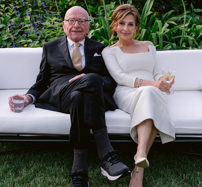 Rupert Murdoch and Elena Zhukova. Picture: Supplied