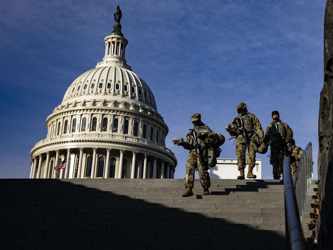 An allegedly armed man has been arrested near the US Capitiol building. Picture: AFP