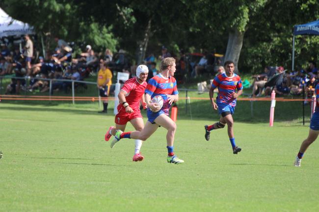 Ballymore Cup rugby action at the Albany Creek Brumbies Junior Rugby Union Club on Friday, April 12, 2024.