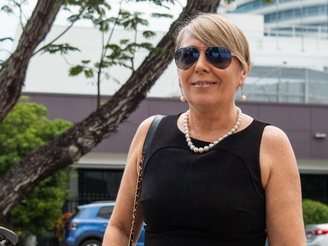 Suzi Milgate faces the Darwin Local Court after an alleged attack on Chief Minister Natasha Fyles at the Nightcliff Markets in September. Picture: Pema Tamang Pakhrin