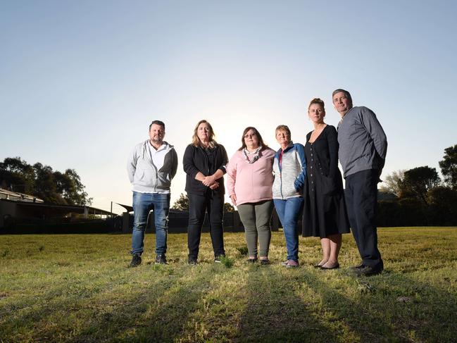 Residents Joe Herceg, Tanya Stepanov, Maria Zucco, Elaine Field, Rita Herceg and Warren Hill are among hundreds of residents impacted by the draft boundary of the South Creek precinct. Picture: Simon Bullard