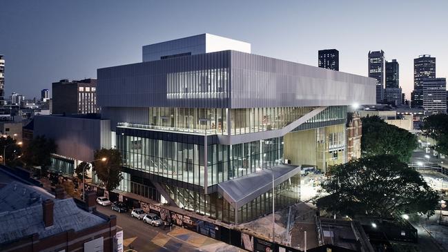 The Western Australian Museum, due to open in Perth in November, is part of a cultural building boom. Picture: Peter Bennetts, courtesy of Hassell + OMA