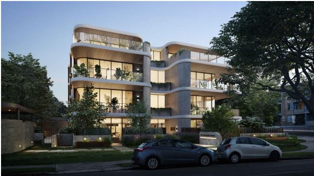 An artist's impression of a proposed block of 16 units at the corner of Pacific Pde and Griffin Rd, Dee Why, which will replace three homes now on the site. Picture: PBD Architects