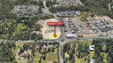 Where the new Starbucks will be built in Coomera.