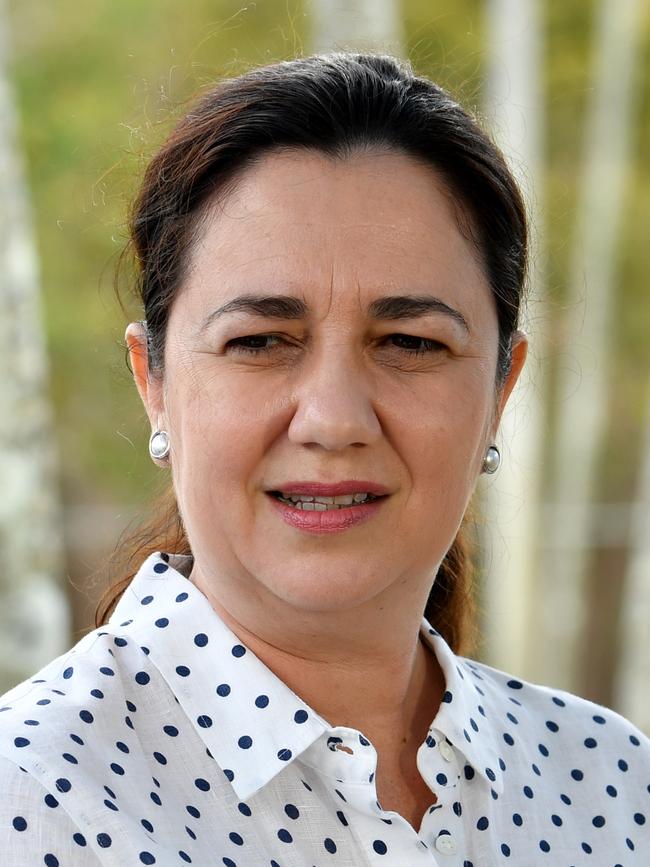 Ms Palaszczuk could not give conclusive assurances that her partner was not involved in further conflicts of interest, saying his work was commercial in confidence. Picture: AAP Image/Darren England