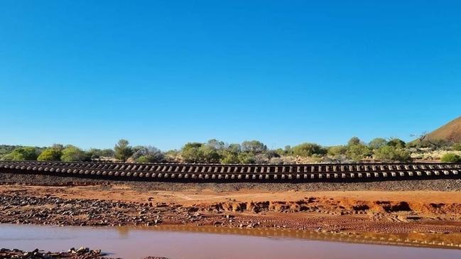 Woomera Railway lines. Picture: Damien Butler