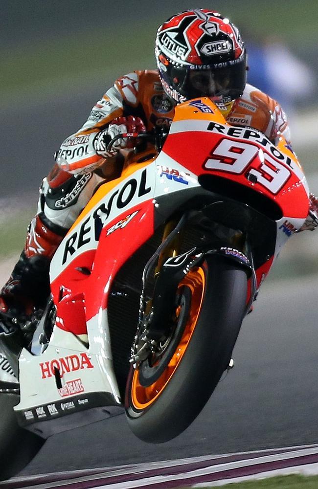 Marc Marquez put injury concerns over his leg behind him.