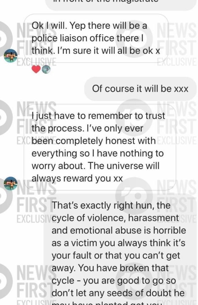 Reassuring her friend as much as herself, Ms Clarke wrote: "I just have to remember to trust the process." Picture: 10 Daily.