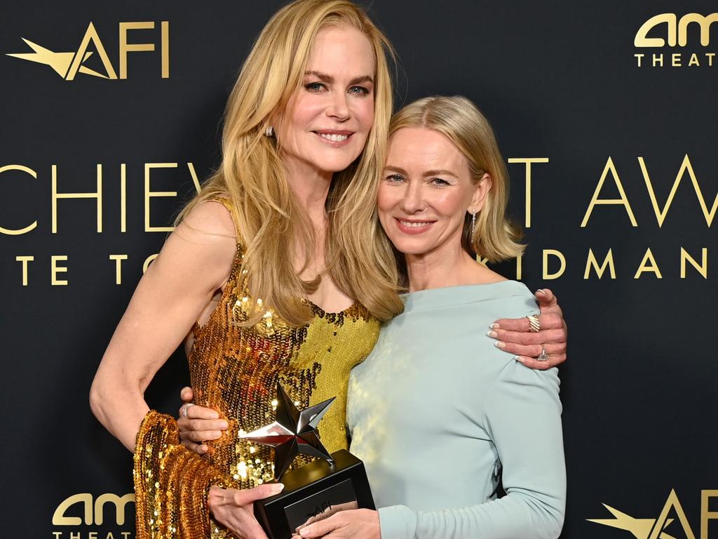 Nicole Kidman and Naomi Watts have been friends for 40 years. Picture: Jon Kopaloff/Getty Images for AFI