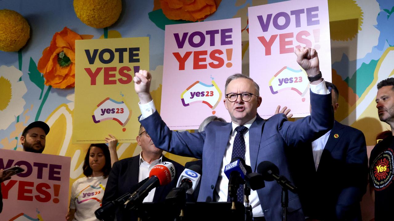 Prime Minister Anthony Albanese campaigns in Adelaide during the 2023 Voice referendum. Mr Albanese launched the Yes campaign in Elizabeth, a working class suburb north of Adelaide. South Australia delivered a clear rejection of the Voice proposal. Picture: NewsWire / Kelly Barnes