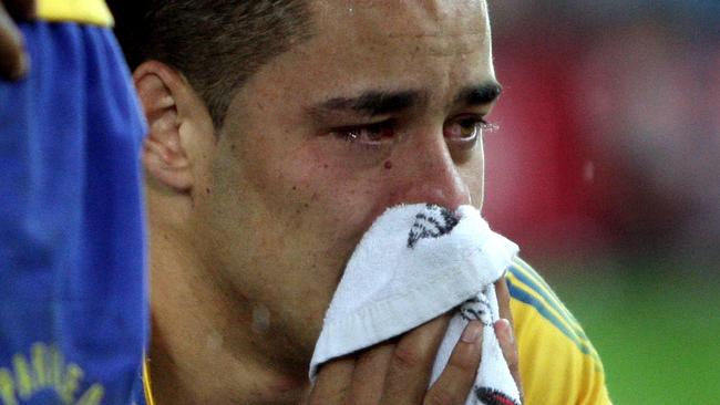 Jarryd Hayne after the 2009 grand final.